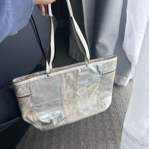 Coach Cream Tote Bag